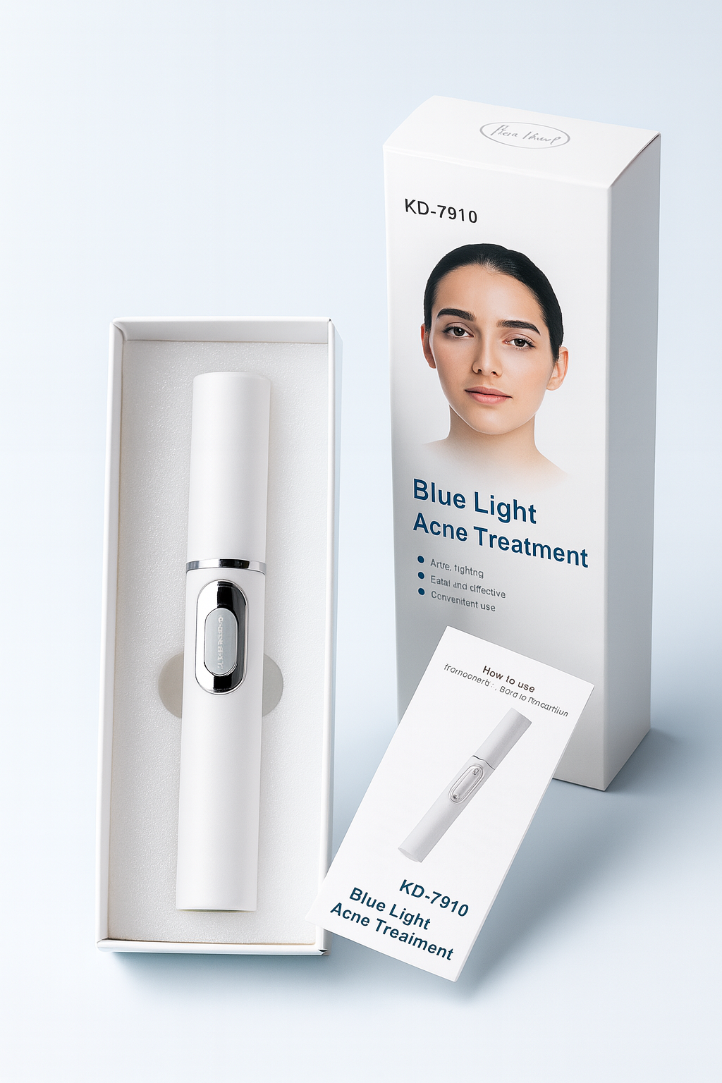 Stylo laser à lumière bleue pour le traitement de l’acné — appareil de soin de la peau pour atténuer les cicatrices, lisser